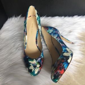 Marc Fisher ~ Floral Patent Pump